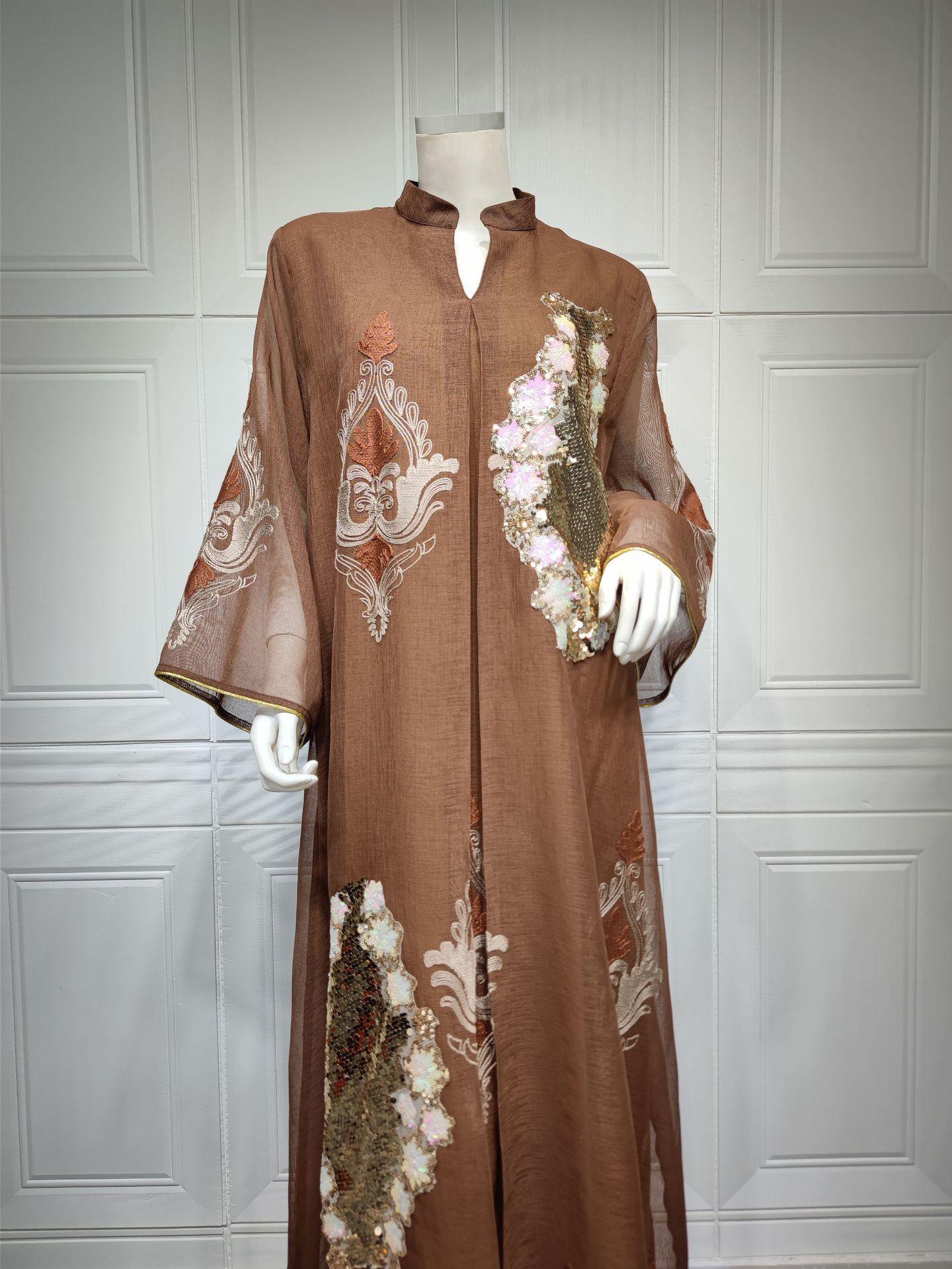 HAYA HAYA0443 Muslim Embroidered Dress