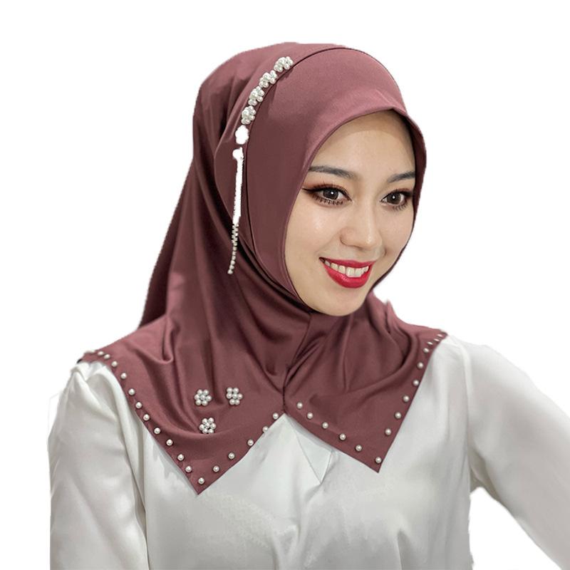 HAYA HA1110 Monochrome Beaded Flower Headband
