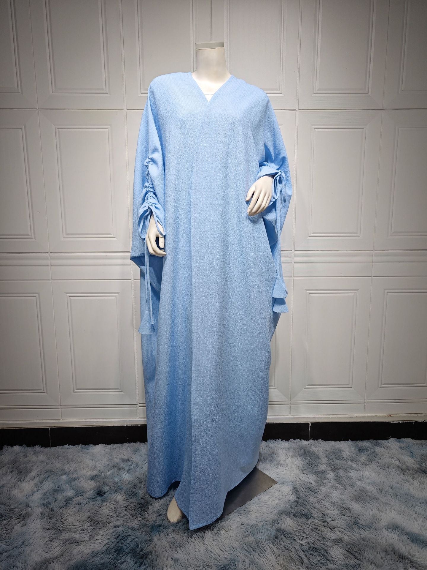 HAYA HAYA0515 Muslim Solid Bat Sleeves Casual Cardigan