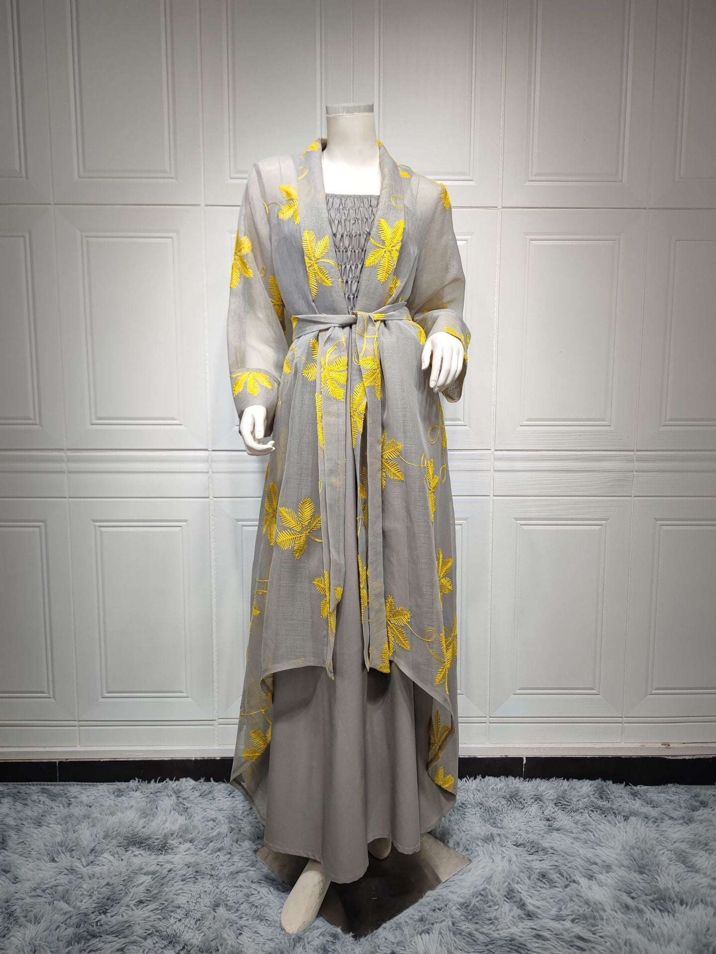 HAYA HAYA1076 2pcs Inner Dress with Cardigan