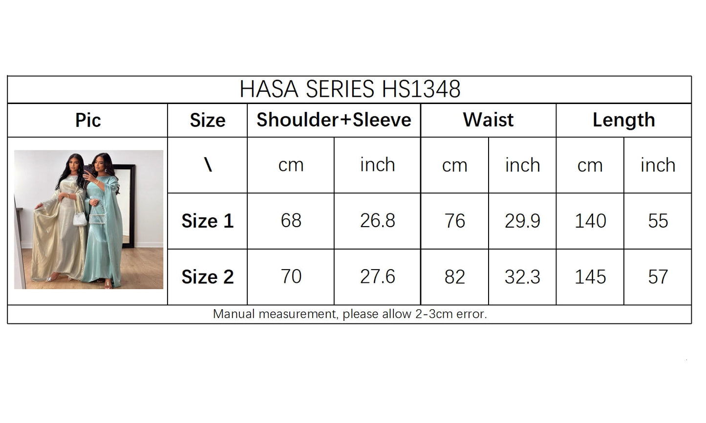 HA1348 Elegant Kaftan in Gold Cotton – 20 Vibrant Colors Available