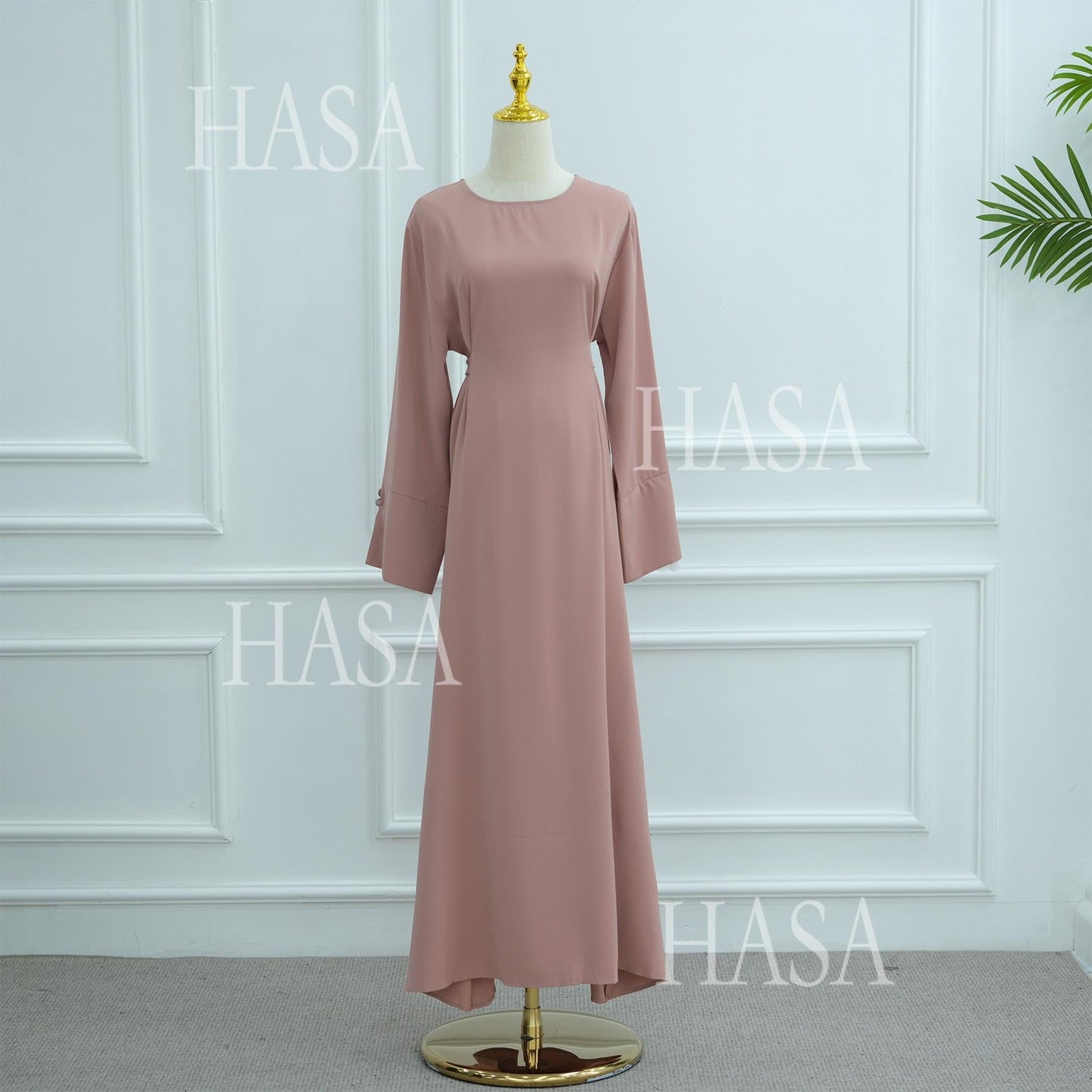 HASA's series HA6507 Simple style spliced lace robe dress (headscarf not included)
