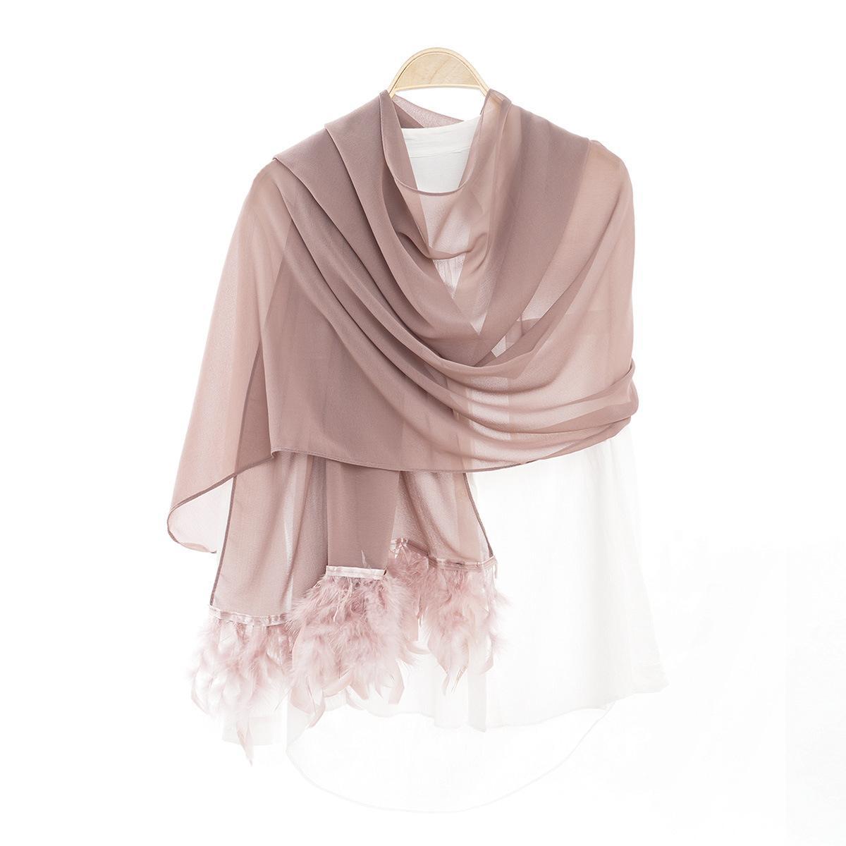HAYA HA1146 Pure Color Chiffon Breathable Headscarf