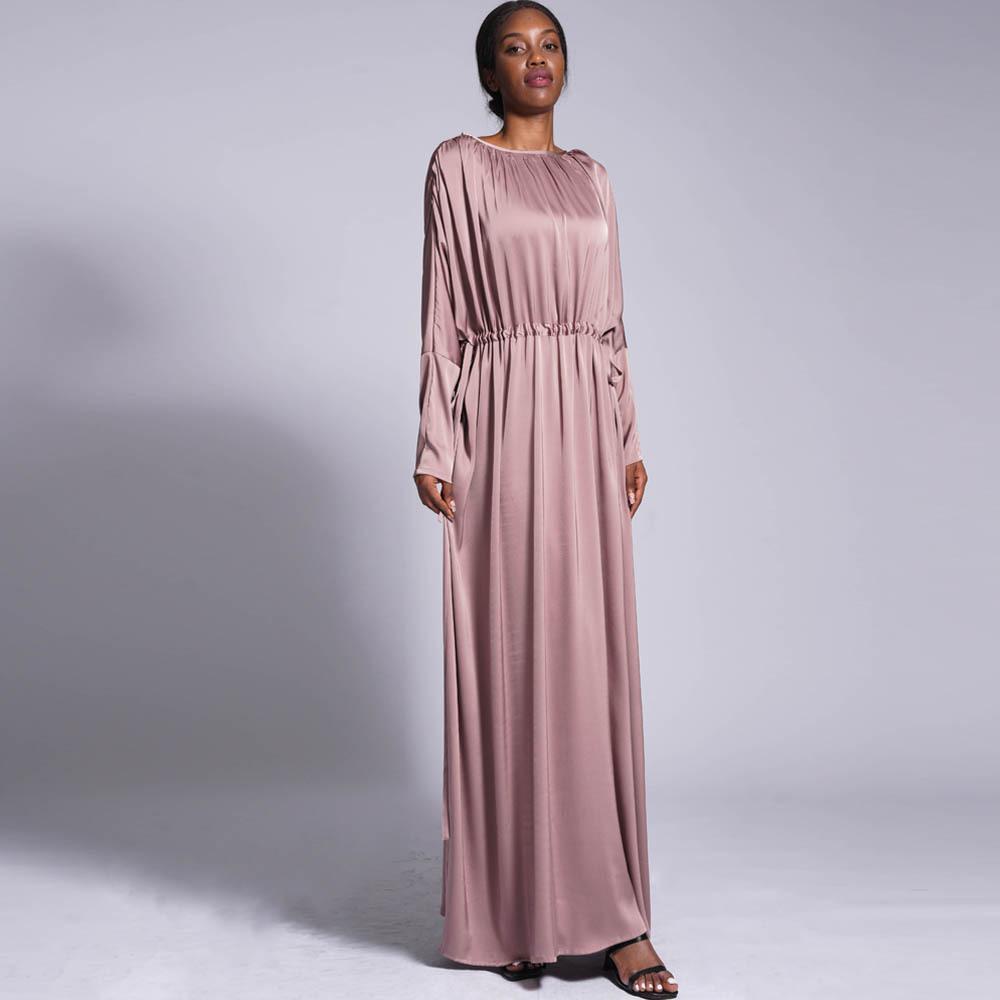 HAYA HAYA0435 Temperament Solid Color Raglan Dress