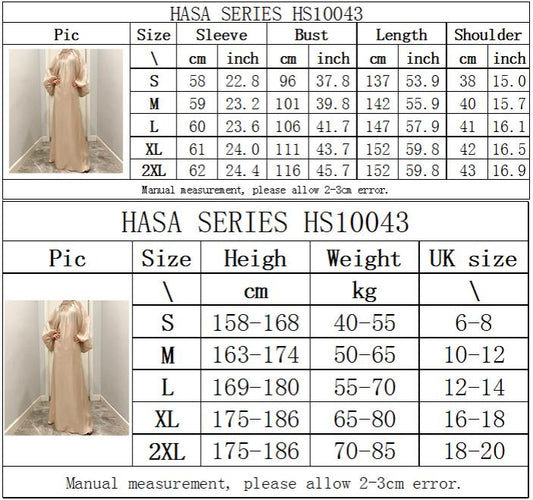 #HAYA10043  S-2XL  Large lantern sleeves Long bright silk dress Stand up collar Back tie Women's dress