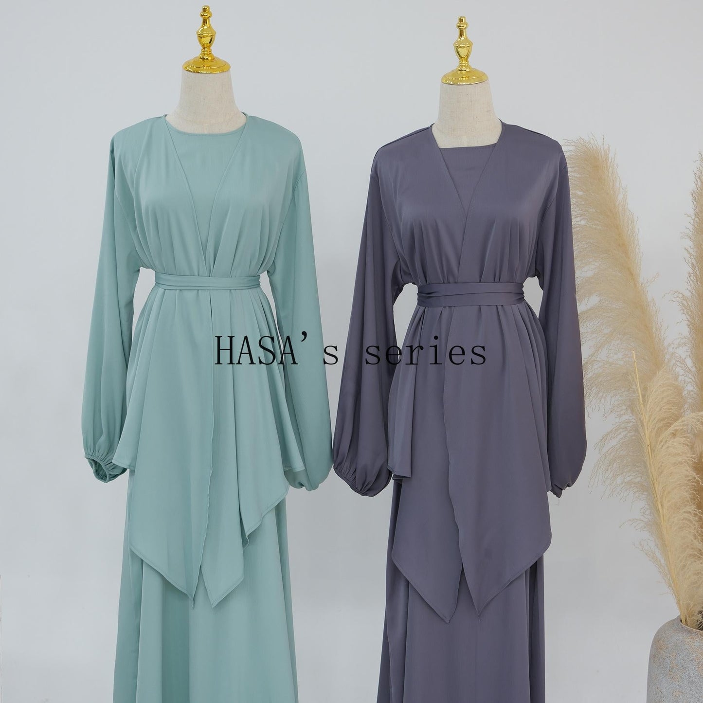 HS4845 Simple, Solid-color, Loose-fitting Two-piece Set, A Comfortable and Coordinated Outfit.