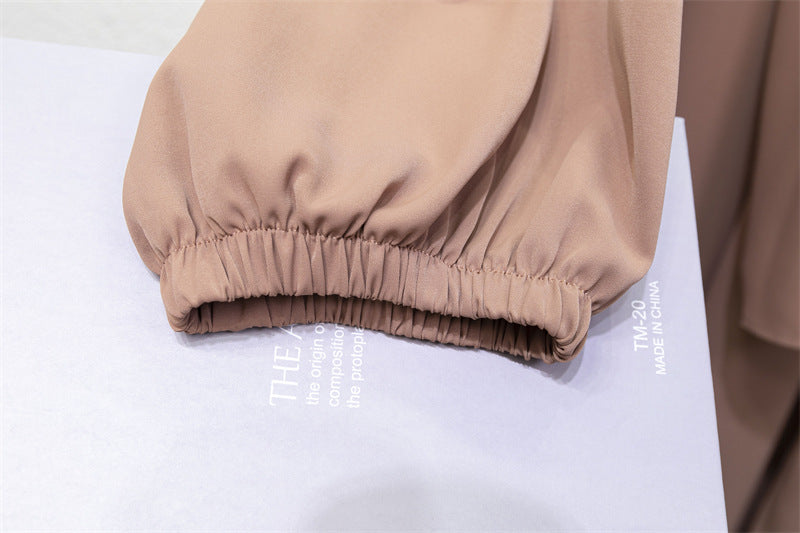 HAYA10049  New Middle East Dubai Turkish Robe Dress with Hijab hoody abaya