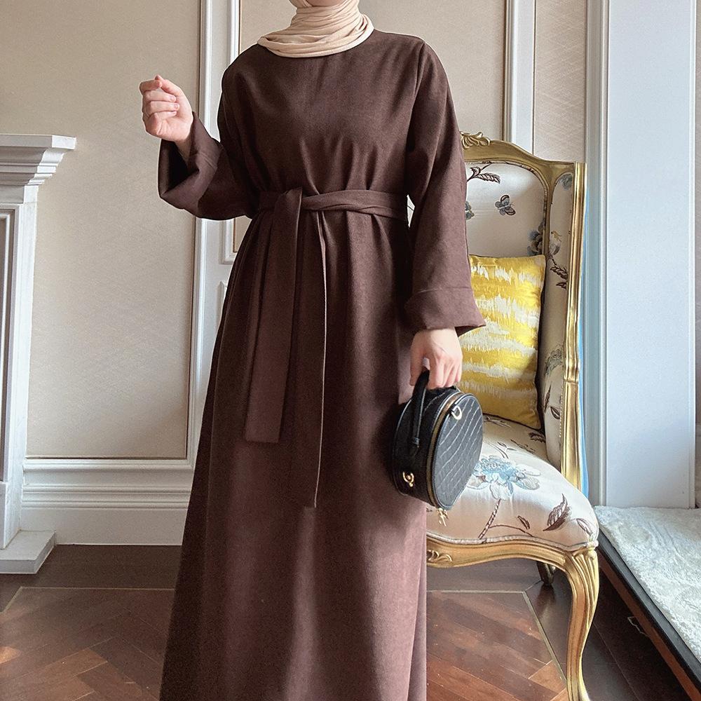 HAYA HAYA1011 Solid Color Tunic Dress