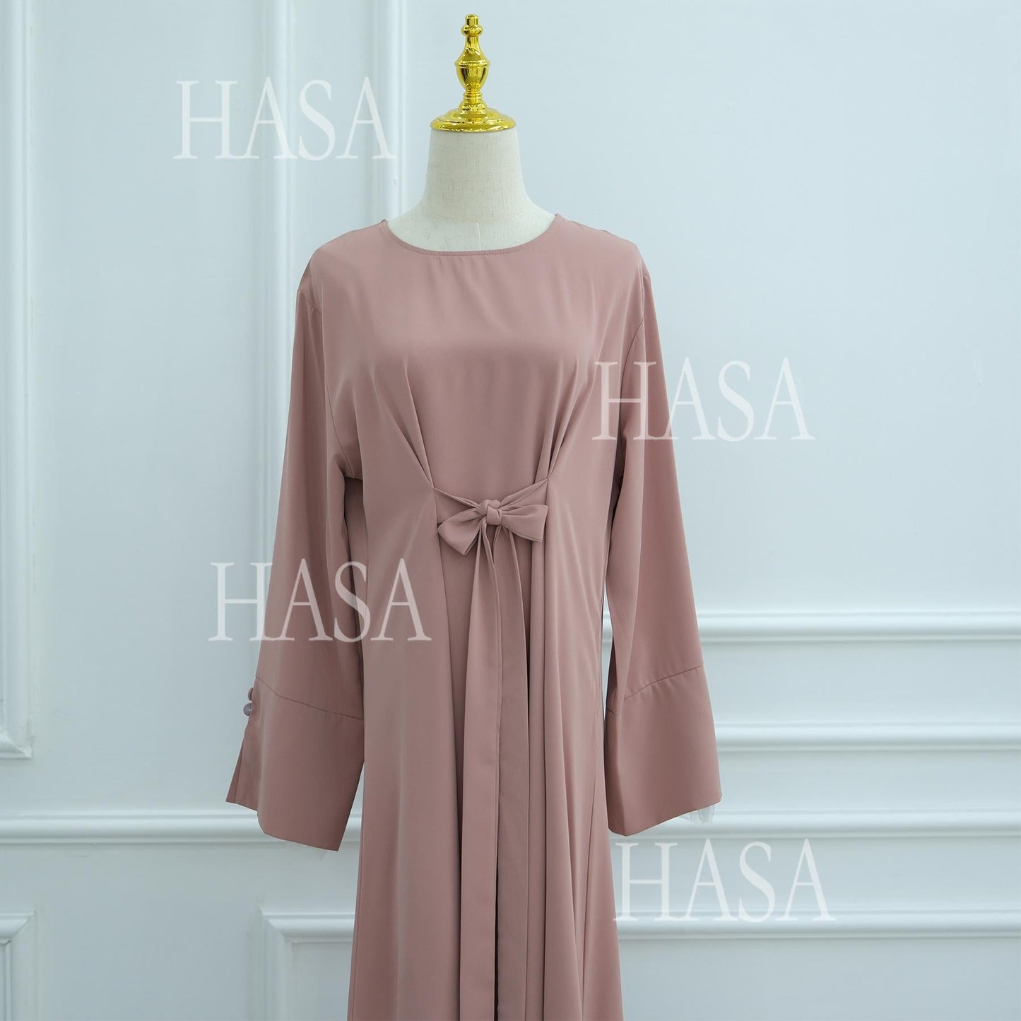 HASA's series HA6507 Simple style spliced lace robe dress (headscarf not included)