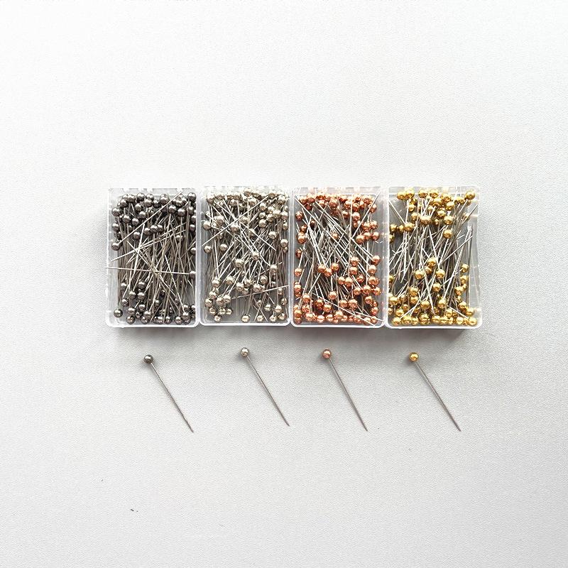HAYA HAYA1066 100pcs/box Stainless Steel Pearl Breast Needle Scarf Button