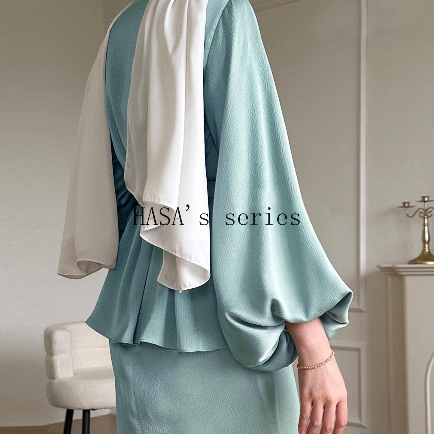 HS4845 Simple, Solid-color, Loose-fitting Two-piece Set, A Comfortable and Coordinated Outfit.