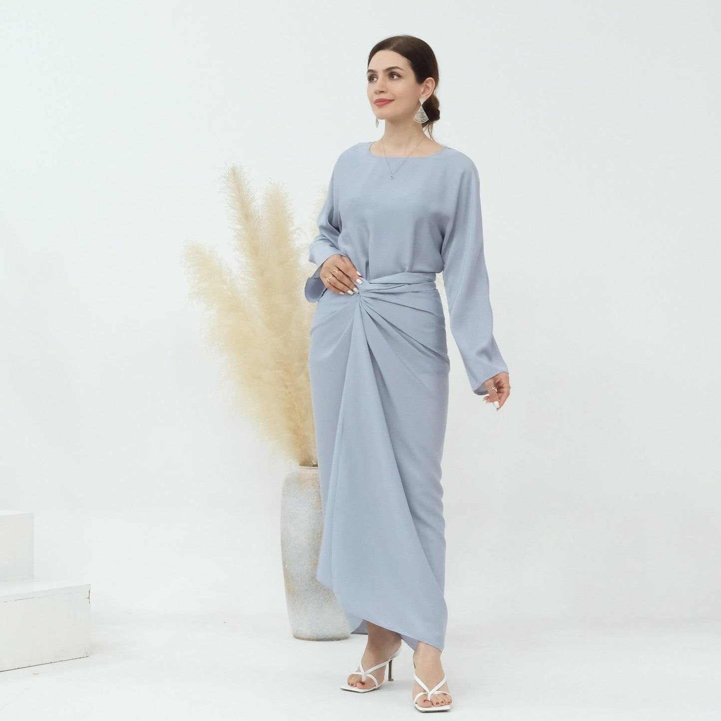 HAYA HAYA1010 2PCS Set Fashion Top and Skirt