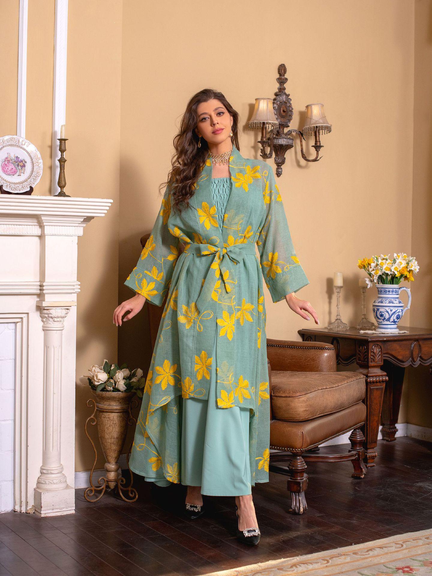 HAYA HAYA1076 2pcs Inner Dress  with Cardigan