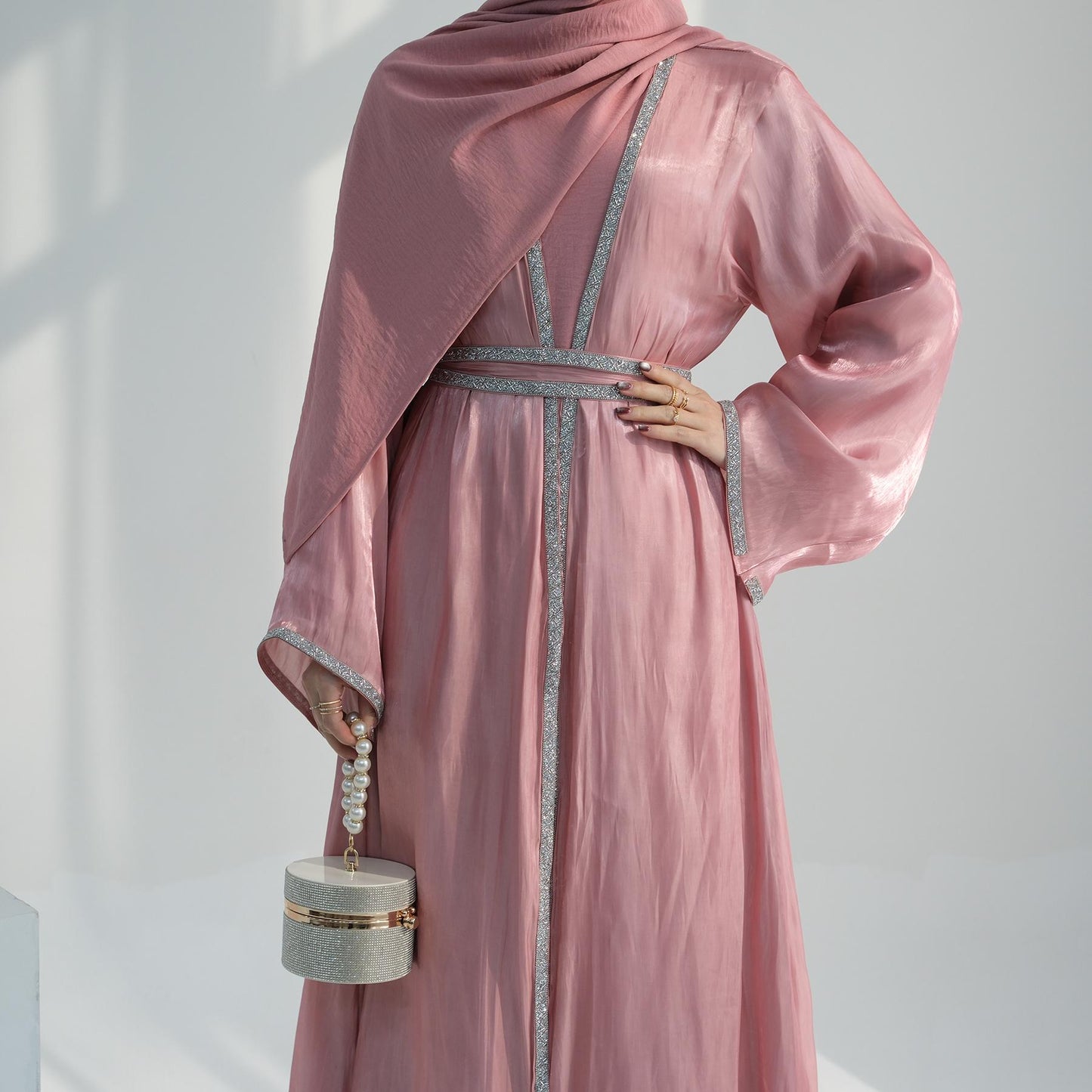 HAYA HA1184 2pcs Set Cardigan+Inner Dress