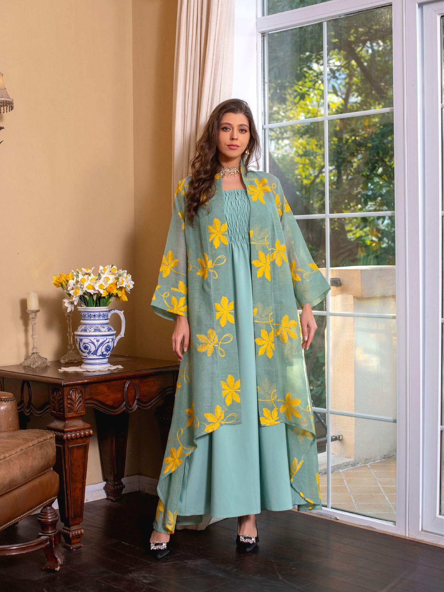HAYA HAYA1076 2pcs Inner Dress  with Cardigan