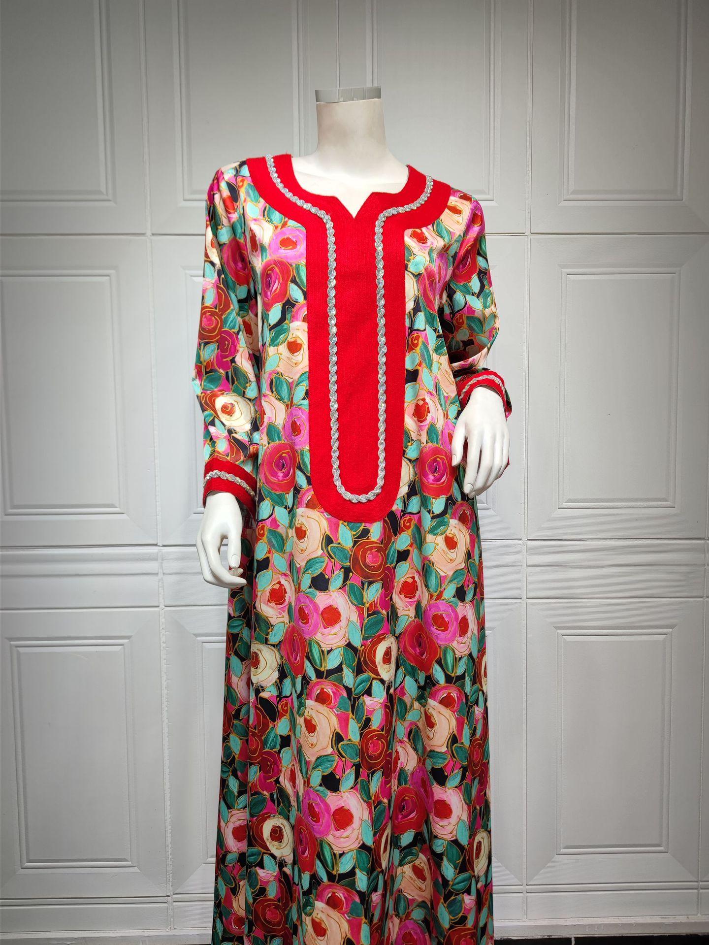 HAYA HAYA1073 Fashionable Embroidered Dress