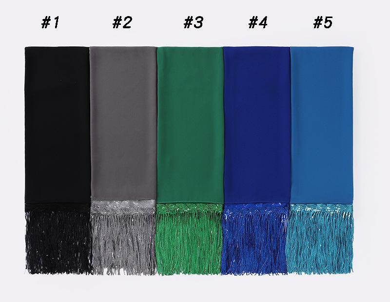 HAYA HA1139 Pearl Chiffon Scarf
