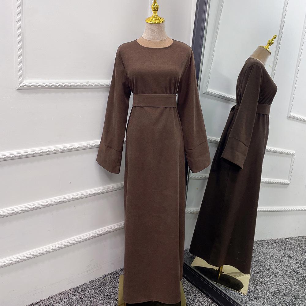HAYA HAYA1011 Solid Color Tunic Dress
