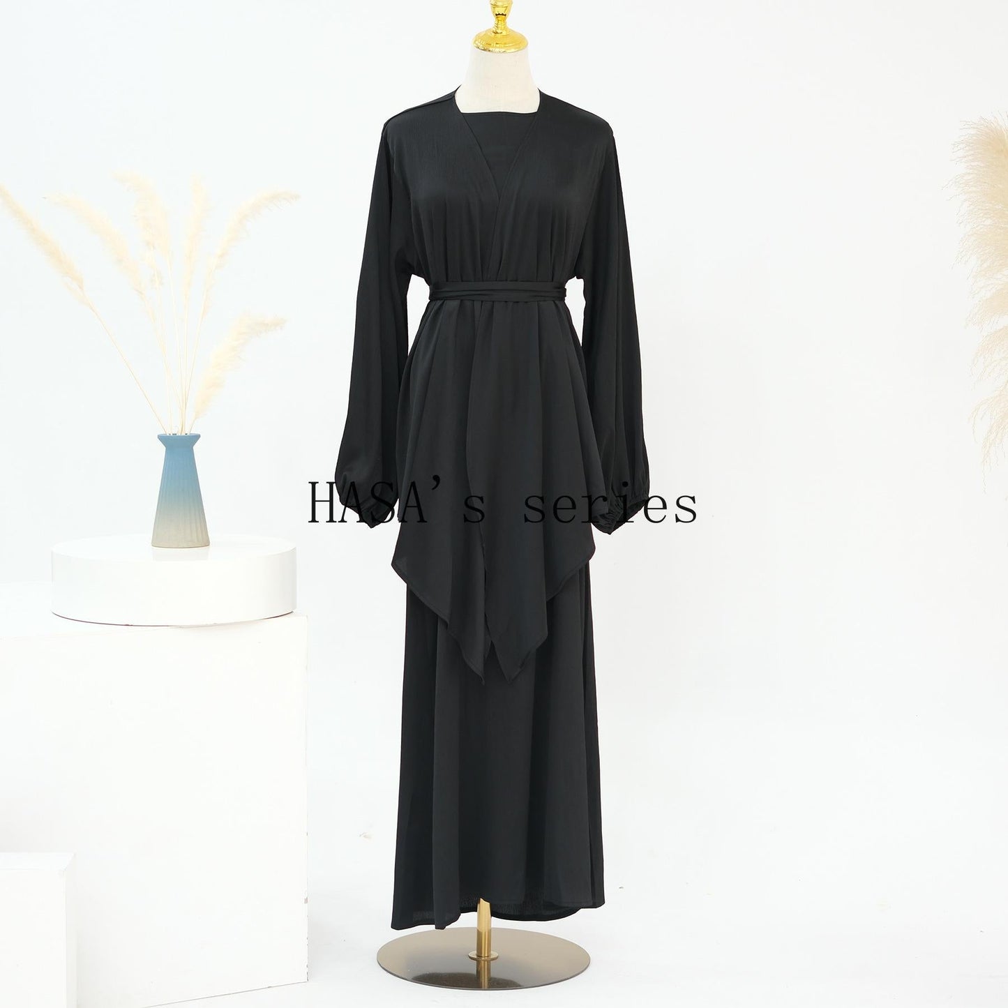 HS4845 Simple, Solid-color, Loose-fitting Two-piece Set, A Comfortable and Coordinated Outfit.