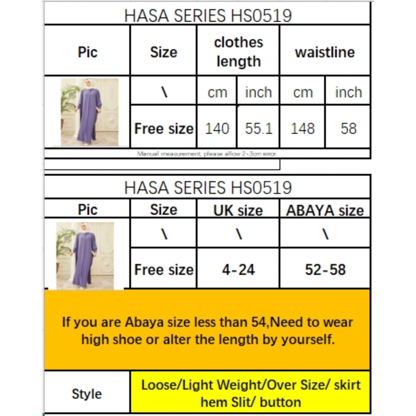 HAYA HAYA0519 Bat Sleeves Long Robe