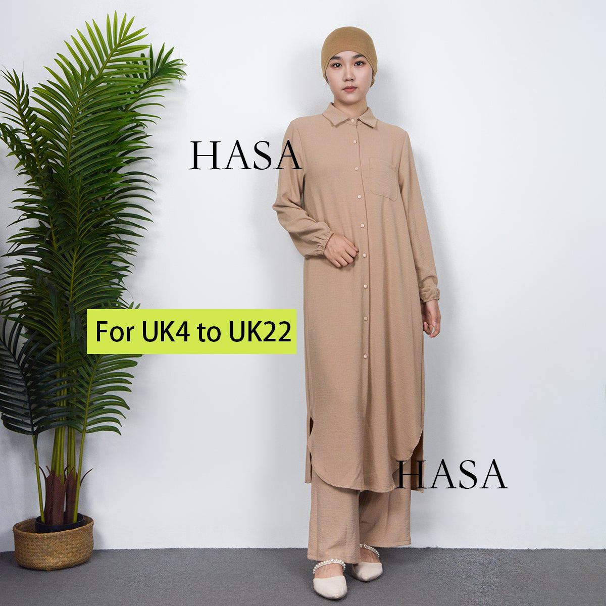 HAYA0628 HAYA  Crepe women's two-piece suit