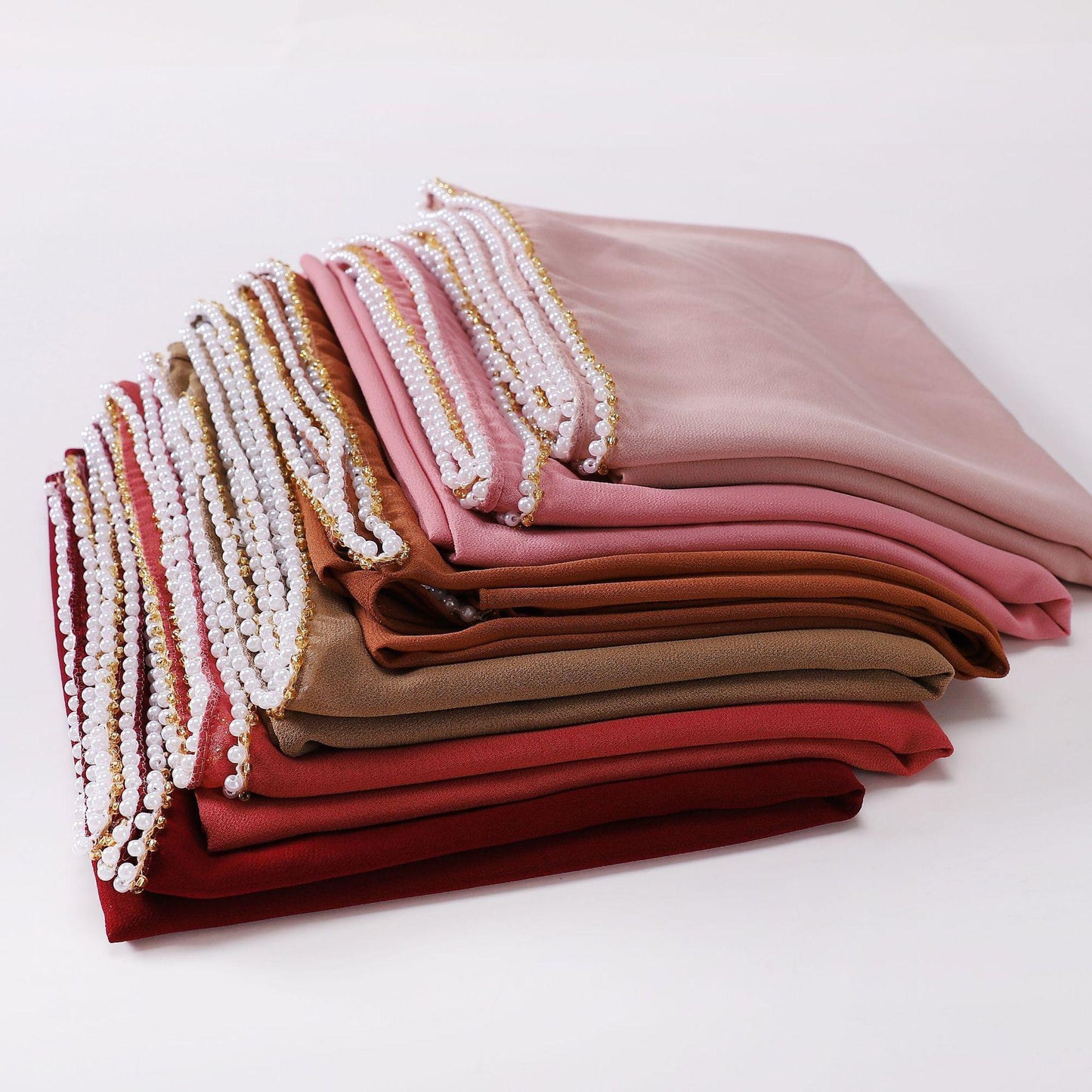HAYA HA1116 Pearl Chiffon Headband Hijab