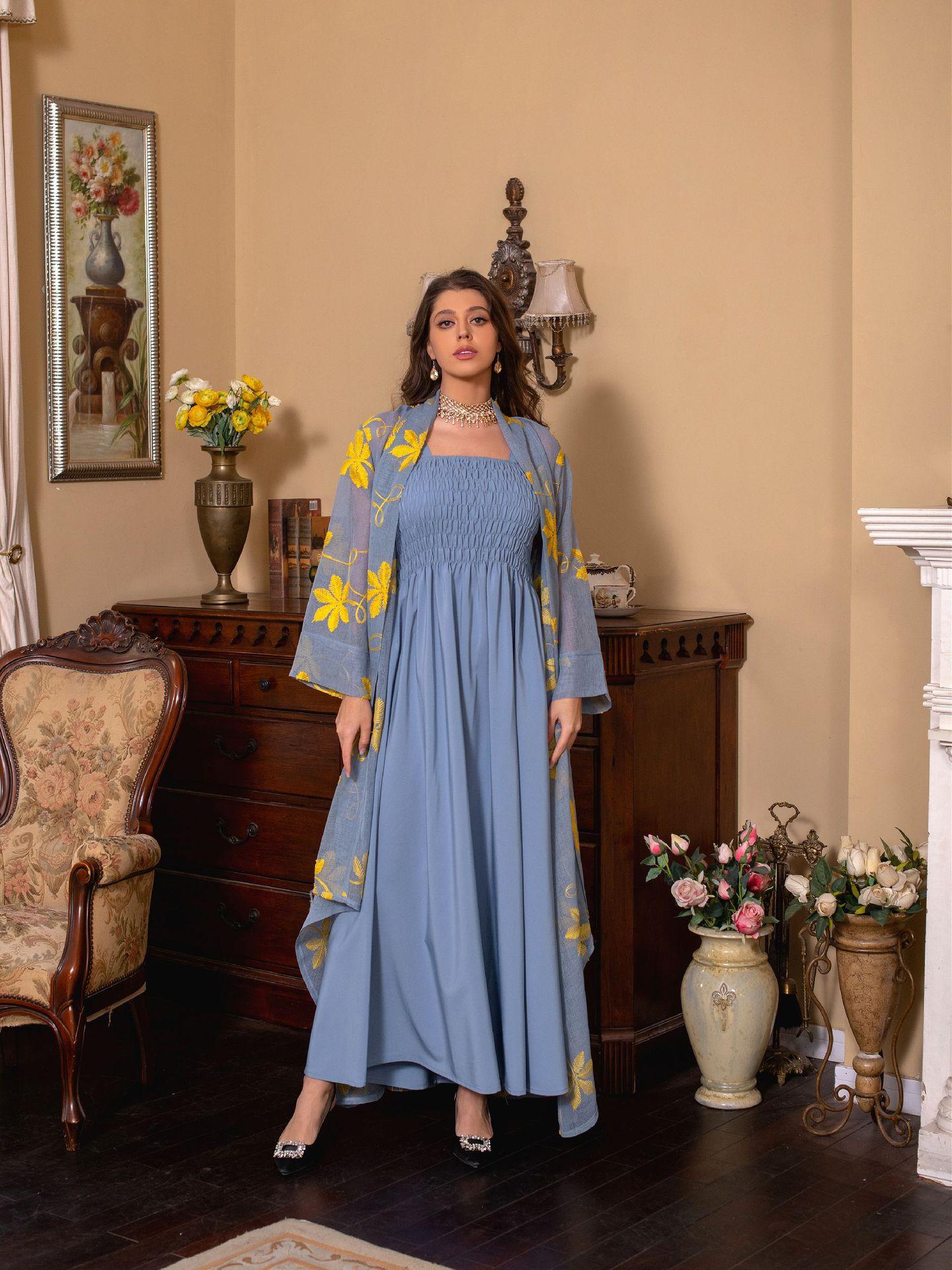 HAYA HAYA1076 2pcs Inner Dress  with Cardigan