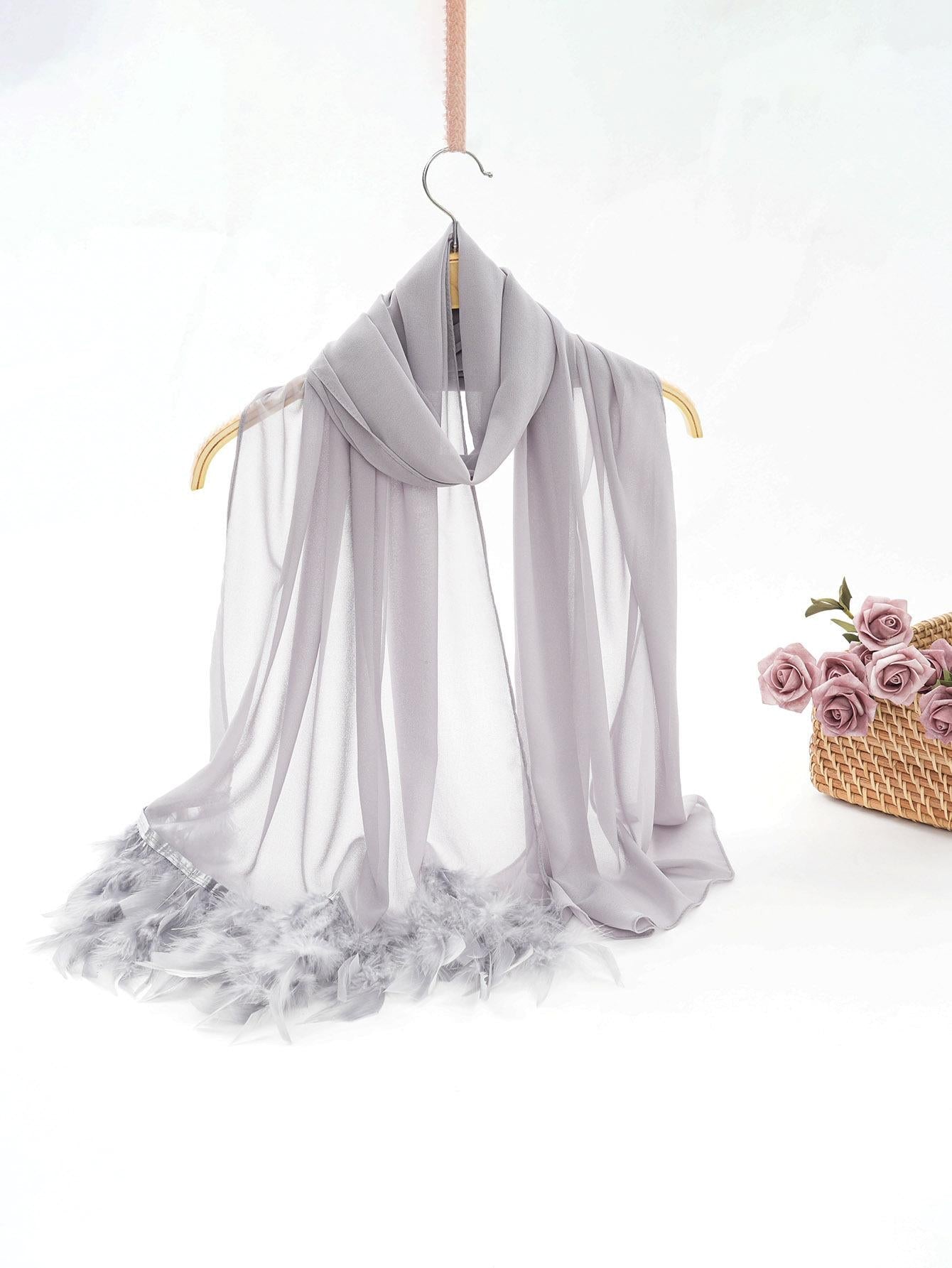 HAYA HA1146 Pure Color Chiffon Breathable Headscarf