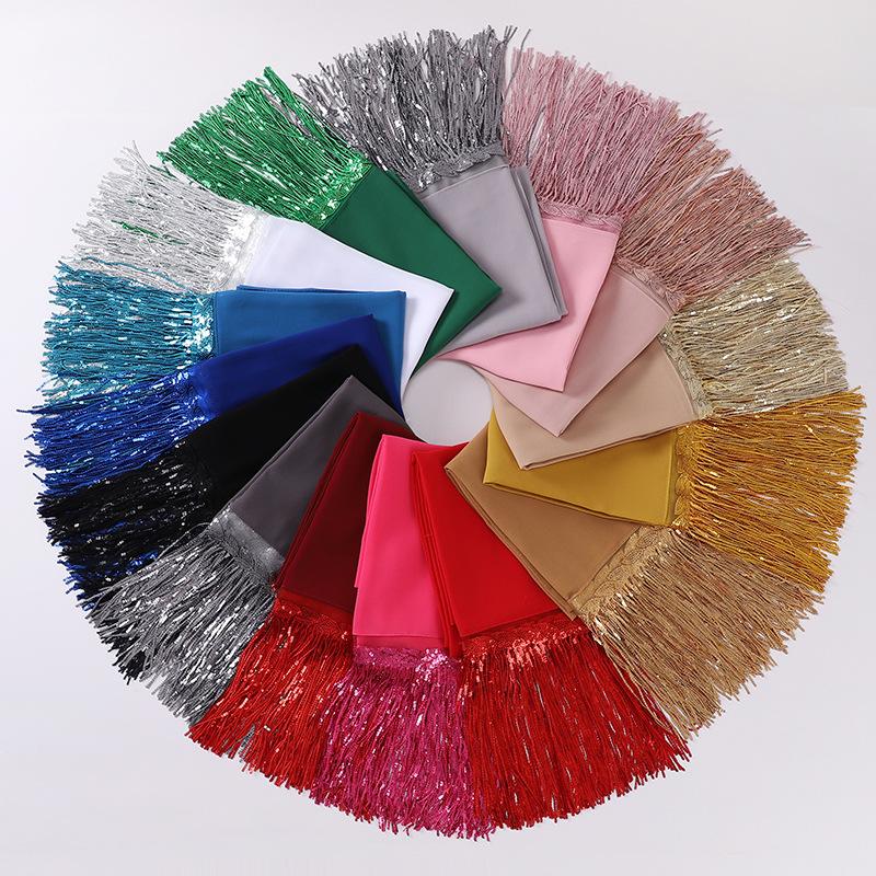 HAYA HA1139 Pearl Chiffon Scarf