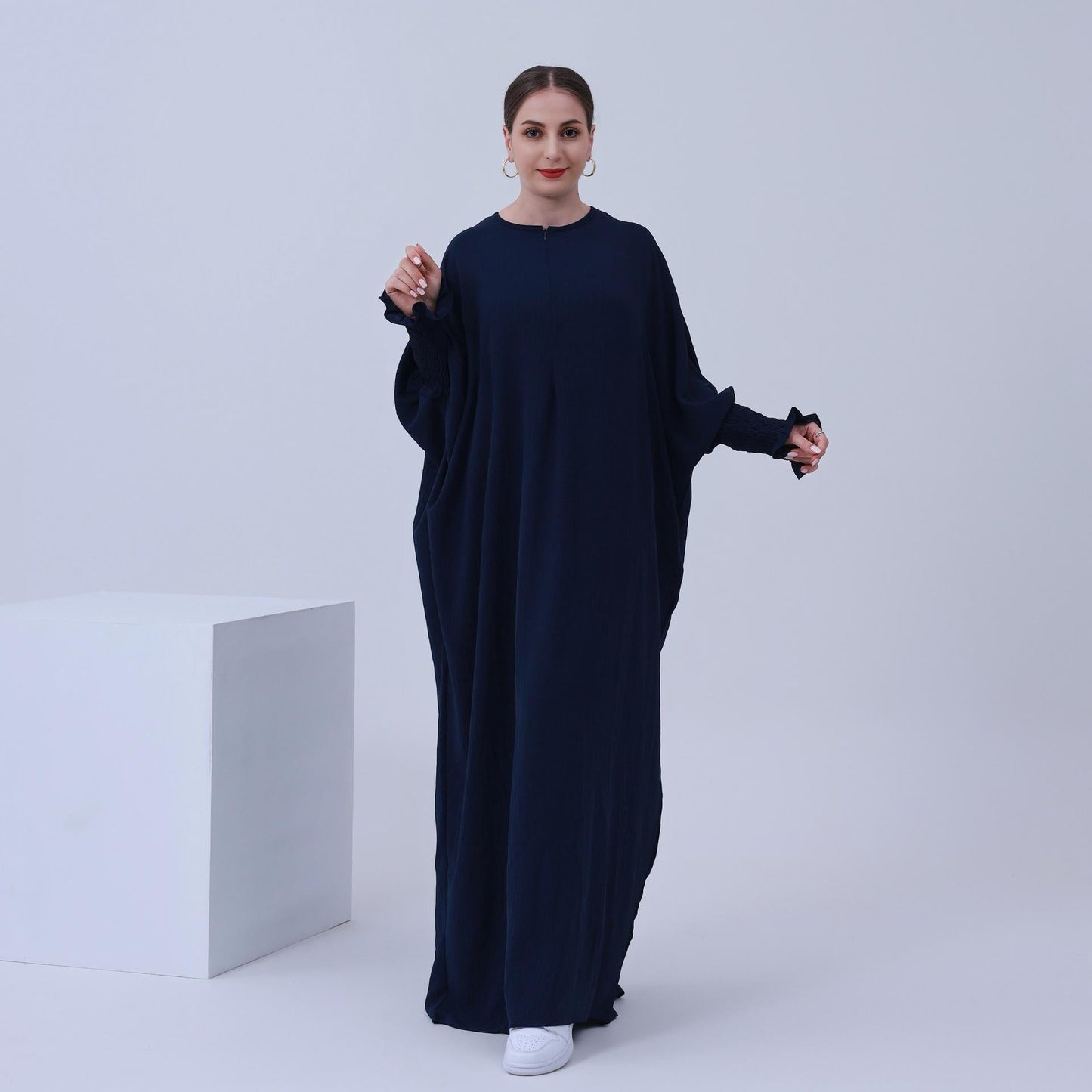 HAYA HAYA1003 Solid Bat Dress