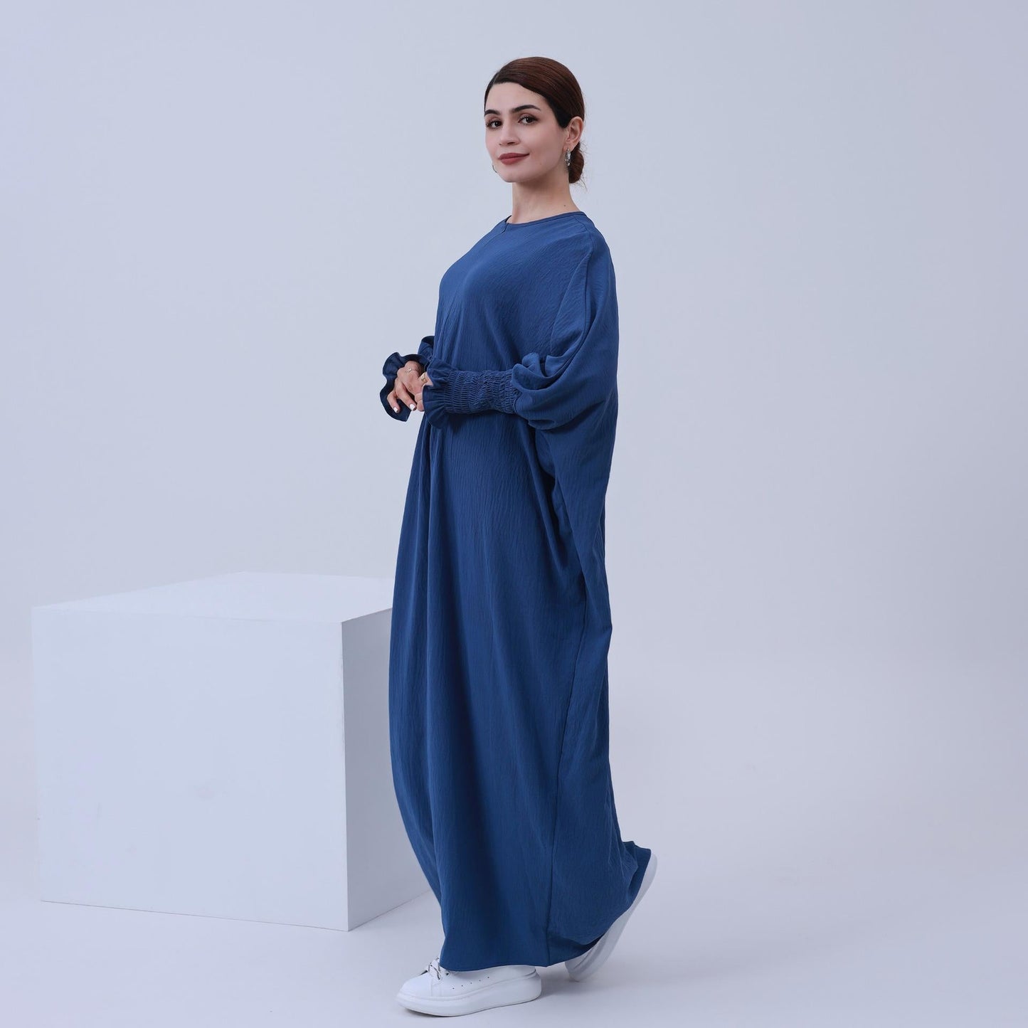 HAYA HAYA1003 Solid Bat Dress