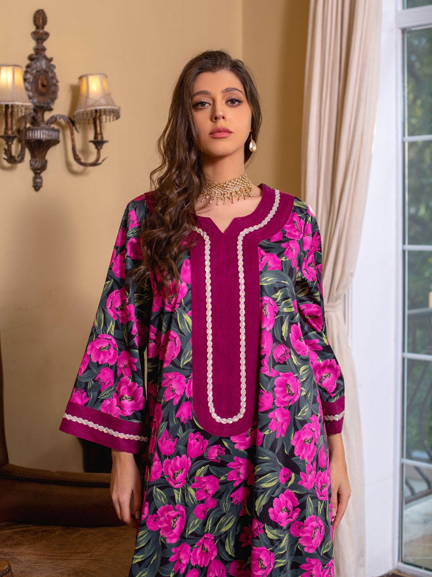 HAYA HAYA1072 Fashion New Product Hot Diamond Printed Dress