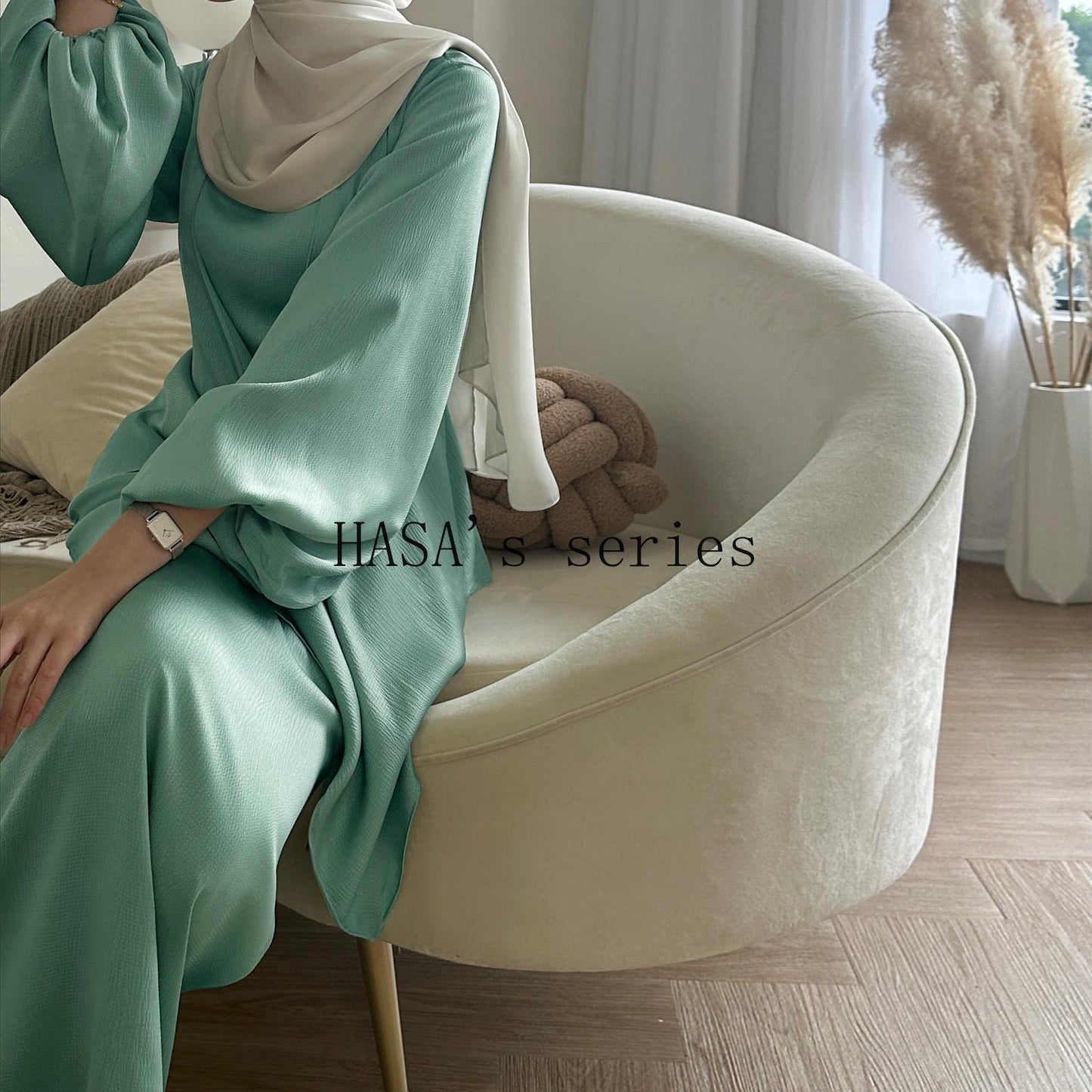 HS4845 Simple, Solid-color, Loose-fitting Two-piece Set, A Comfortable and Coordinated Outfit.