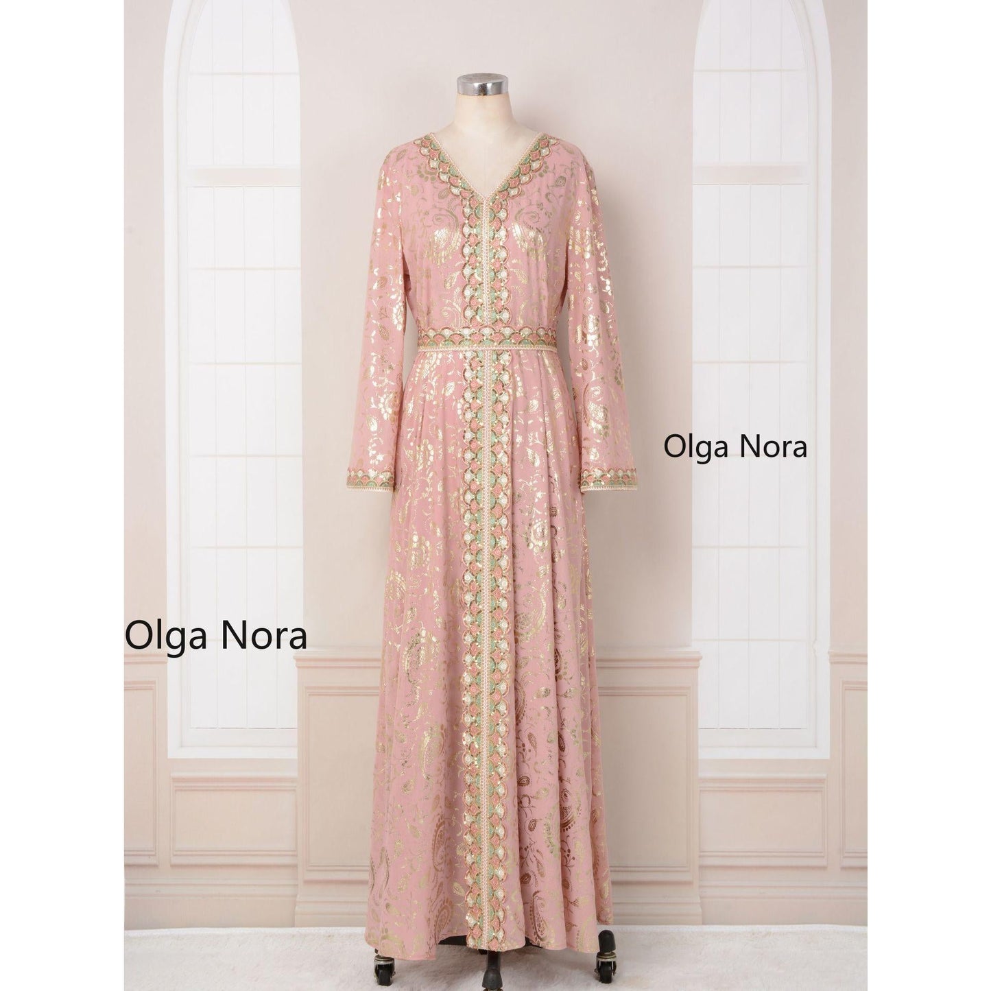 HS1328 Elegant and Slim-fitting Maxi Dress