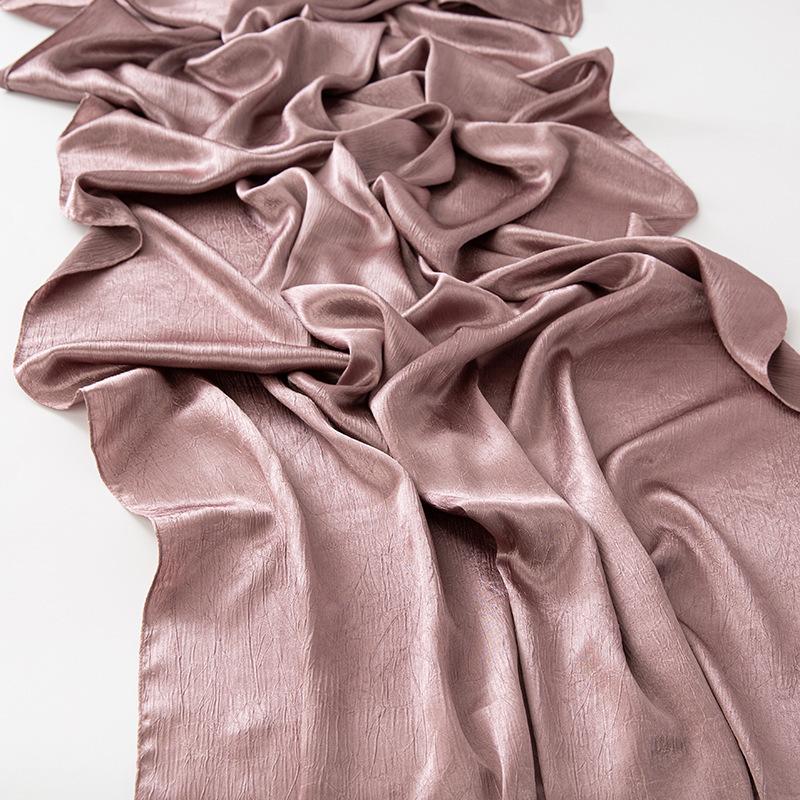 HAYA HA1104 Silk Smooth Headband Shawl Solid Color Headband