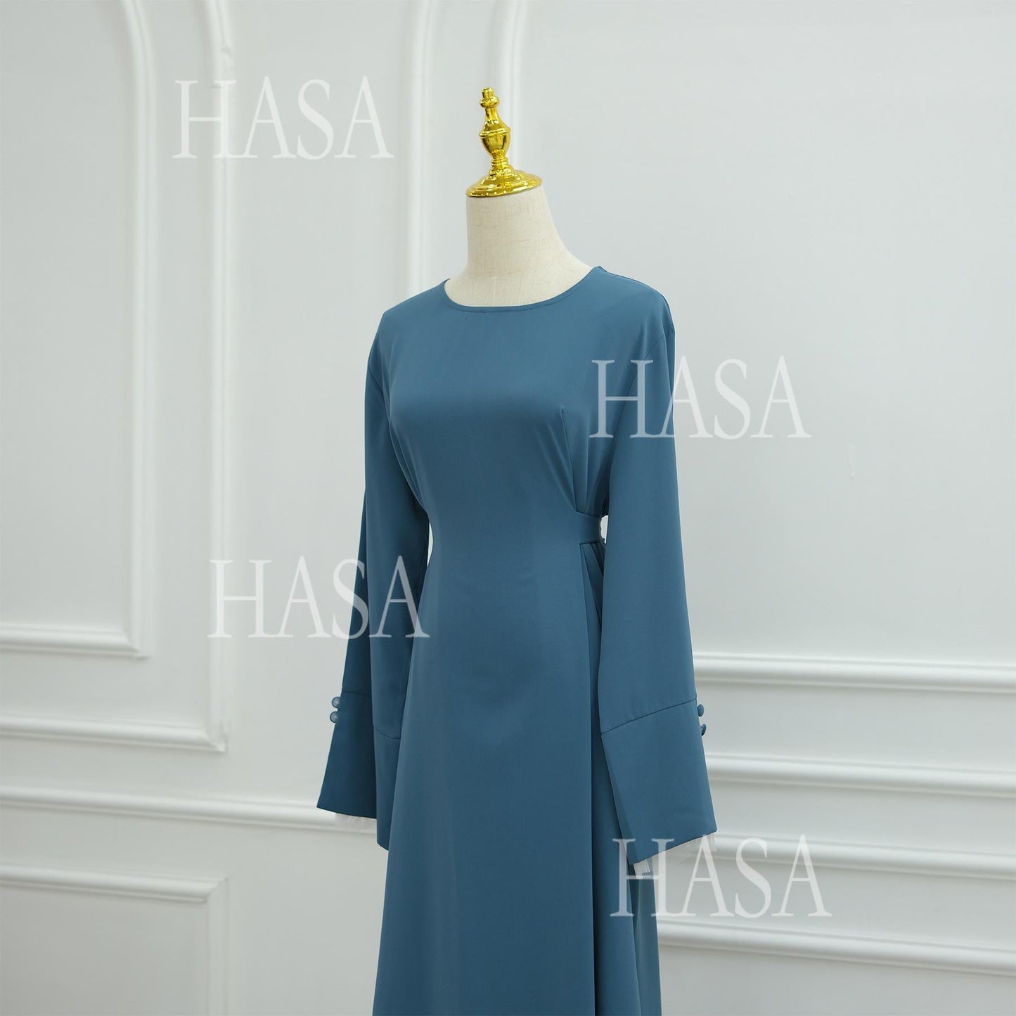 HASA's series HA6507 Simple style spliced lace robe dress (headscarf not included)