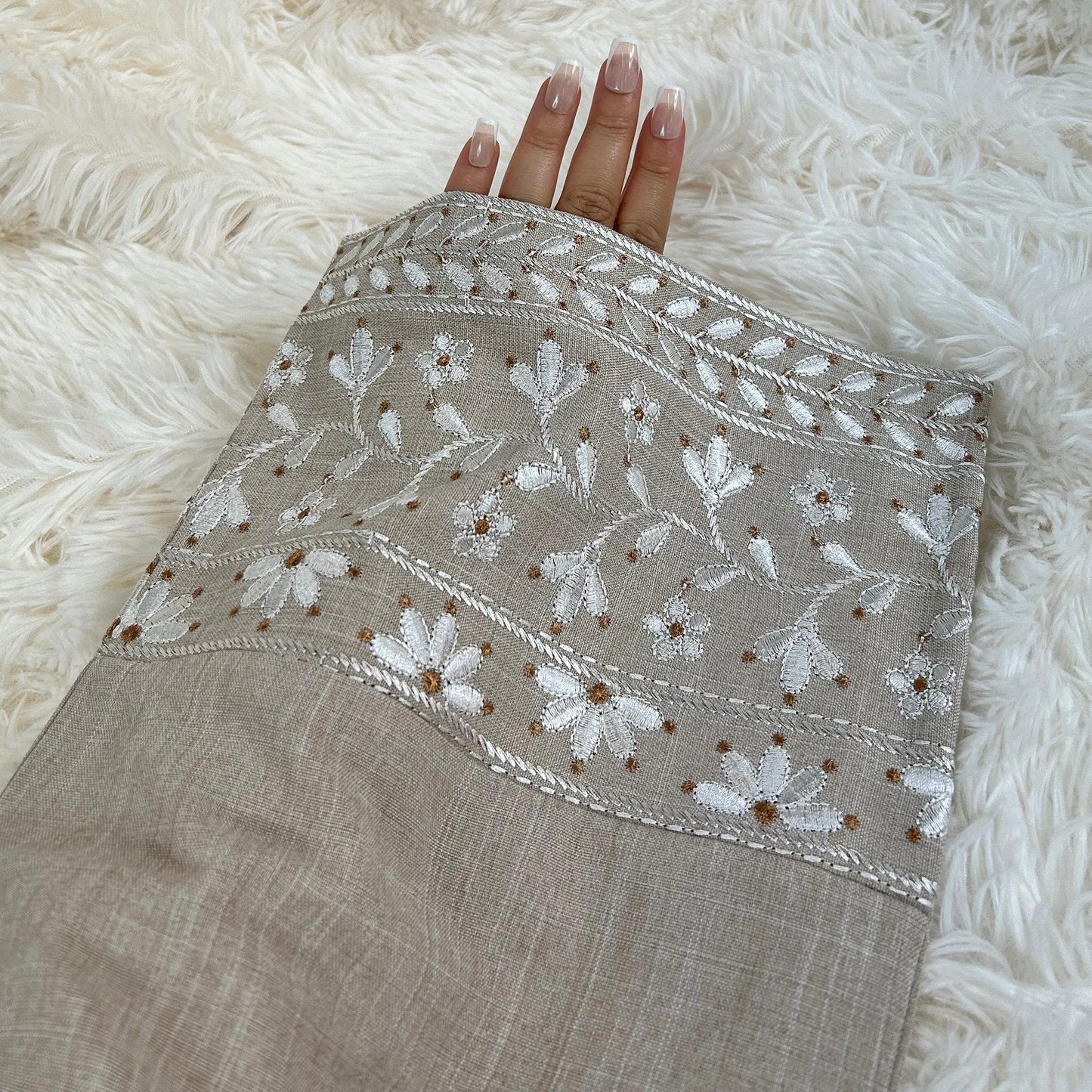 HAYA HA1172 Embroidered Elegant Dress Robe