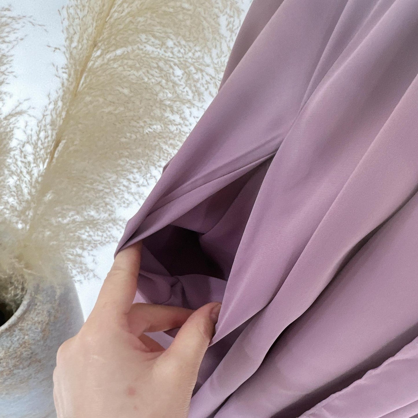 HAYA HA1173 Solid Color Hooded Abaya with Side Pocket