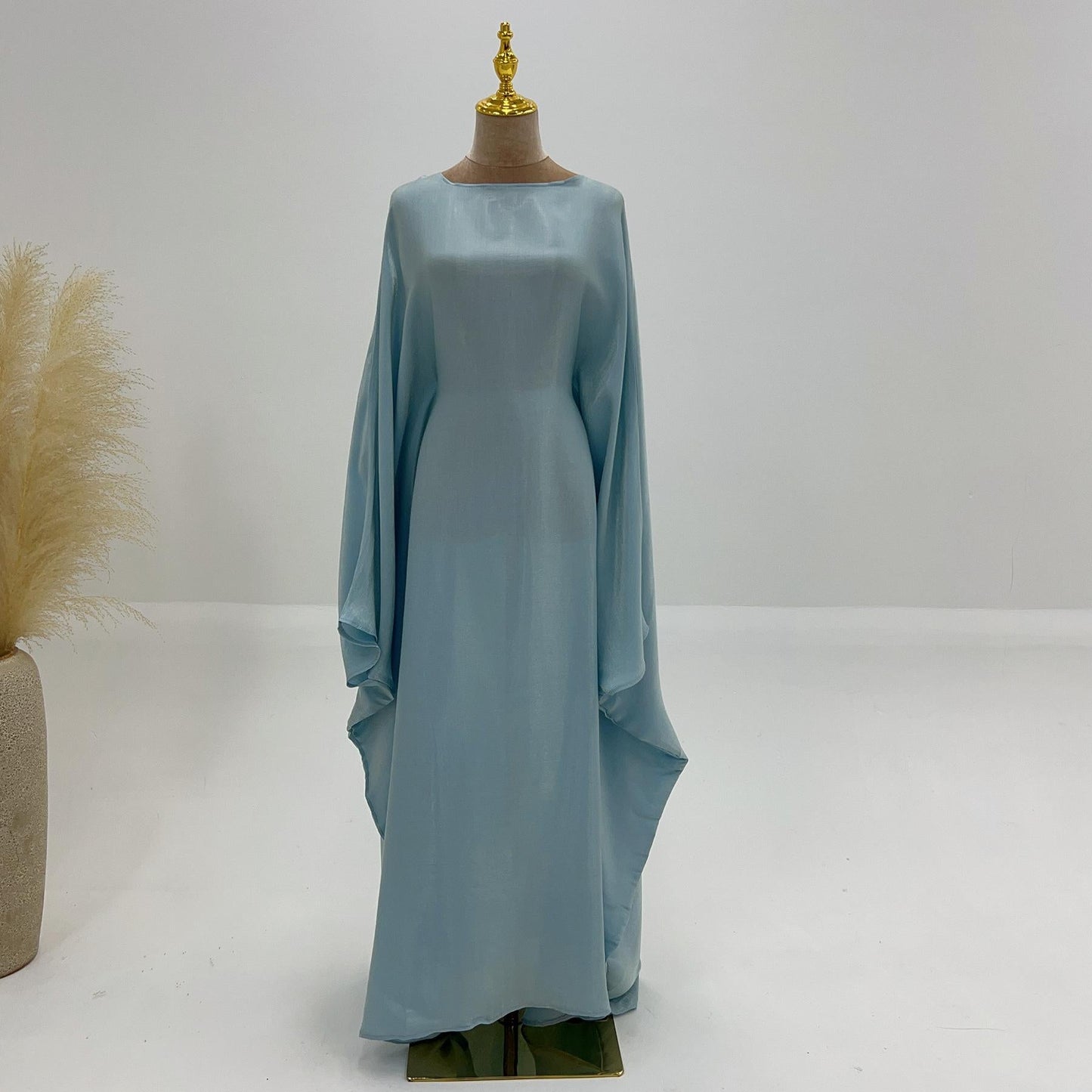 HA1348 Elegant Kaftan in Gold Cotton – 20 Vibrant Colors Available
