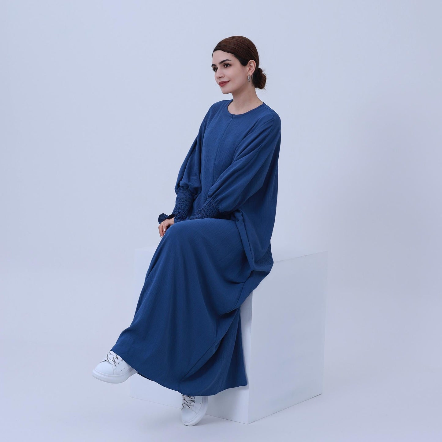 HAYA HAYA1003 Solid Bat Dress
