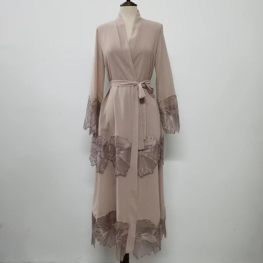 HAYA HAYA1025 1pcs Lace Embroidery Double-Layer Cardigan