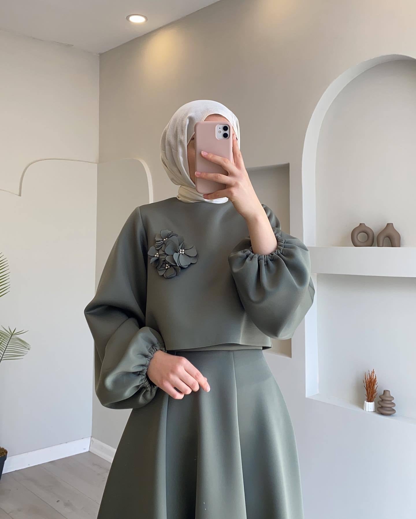 HAYA HAYA1028 2pcs Set Women's Top and Shirt