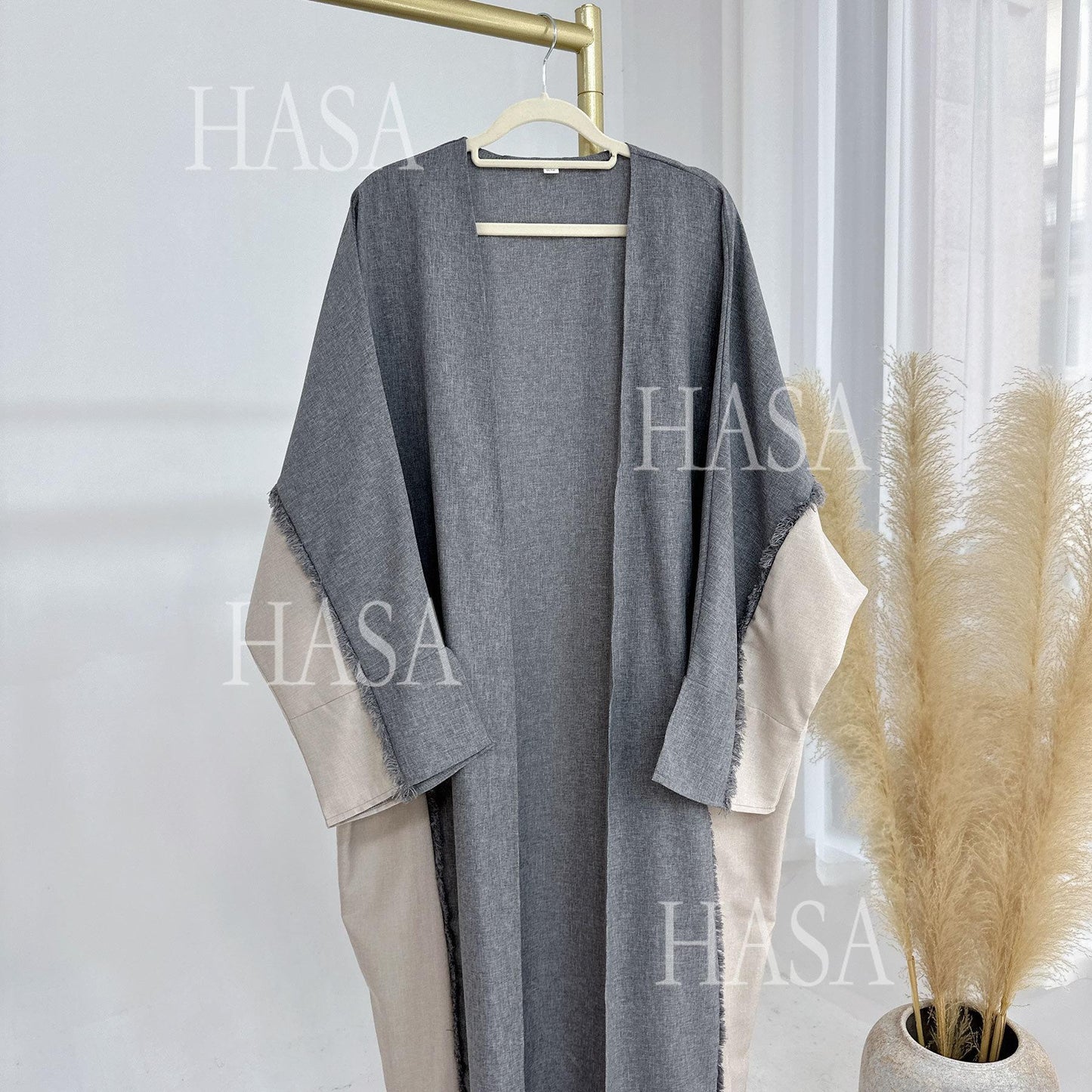 HA5606 Stylish Patchwork Robe - Cardigan and Dress (belt Pockets Only on Dress) party  wear red dress graduation  dress thick  thigh 2  part bow  outfits