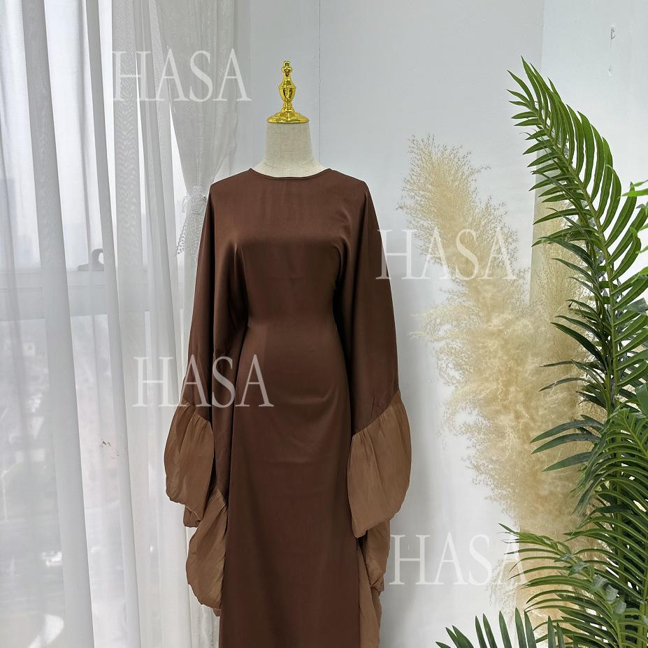 HA6473 Elegant and Graceful Heavy Stitching Lace Sleeve Robe