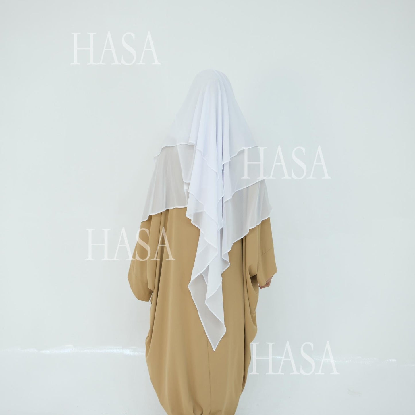 HA6475 Soft and large double-layer headscarf, wide solid color