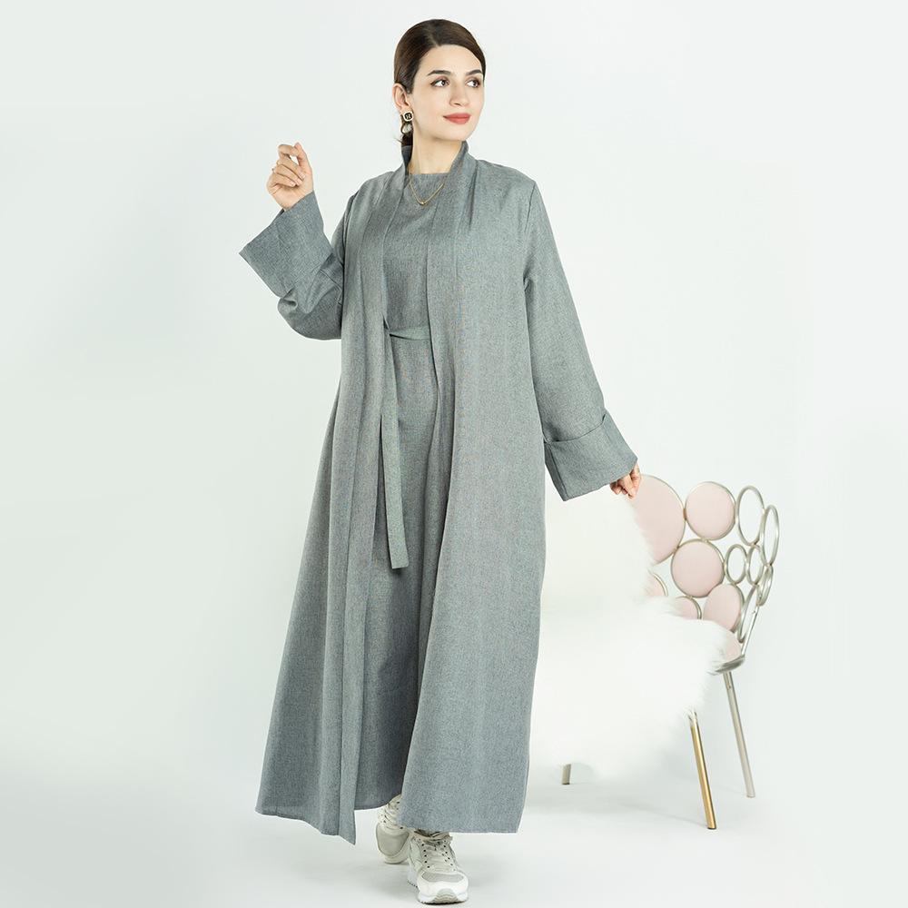 HAYA HAYA0710 2pcs Set Cardigan+Inner Dress