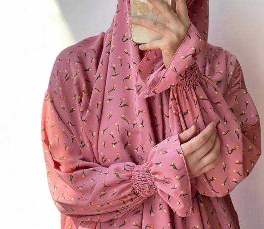 HAYA HAYA1013 Printed Dress Robe
