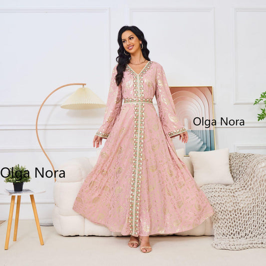 HS1328 Elegant and Slim-fitting Maxi Dress