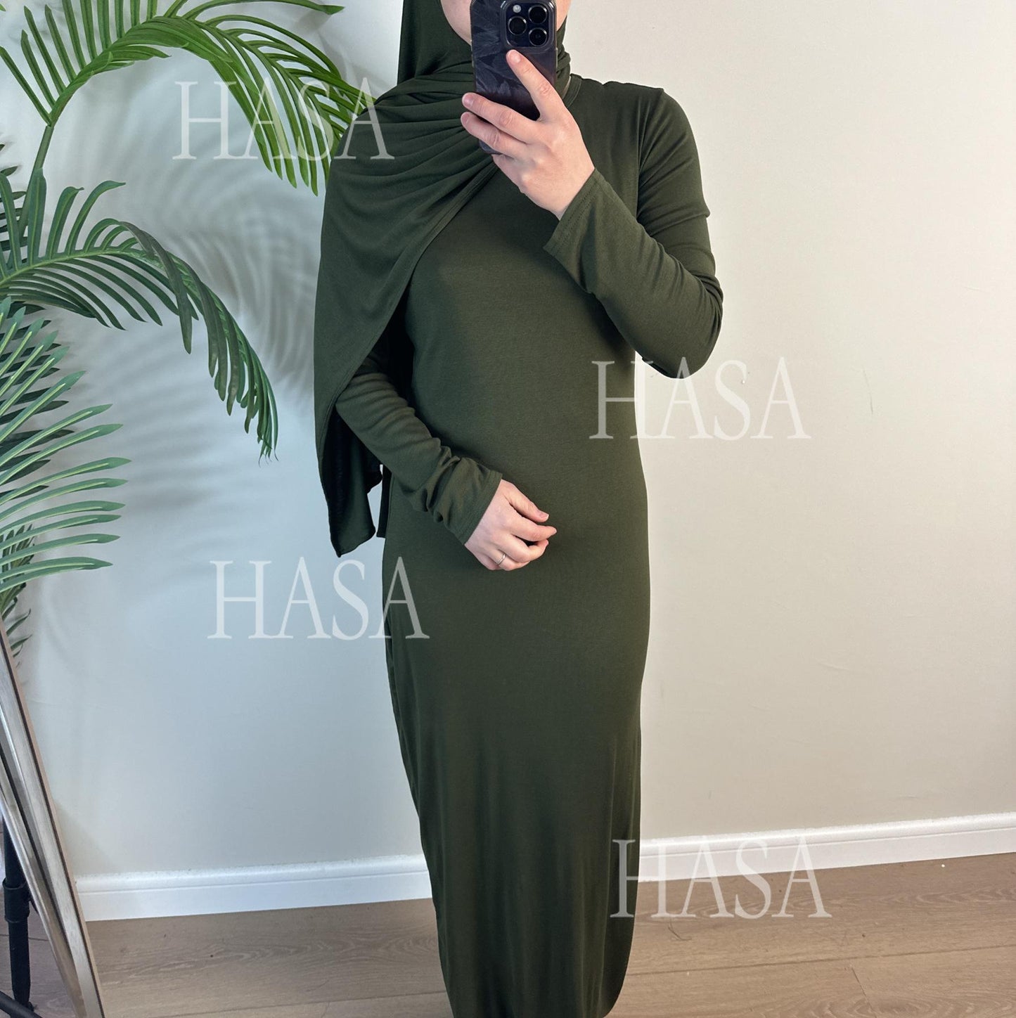HA6554 Plain Modal Cotton Scarf with Lightweight Comfort