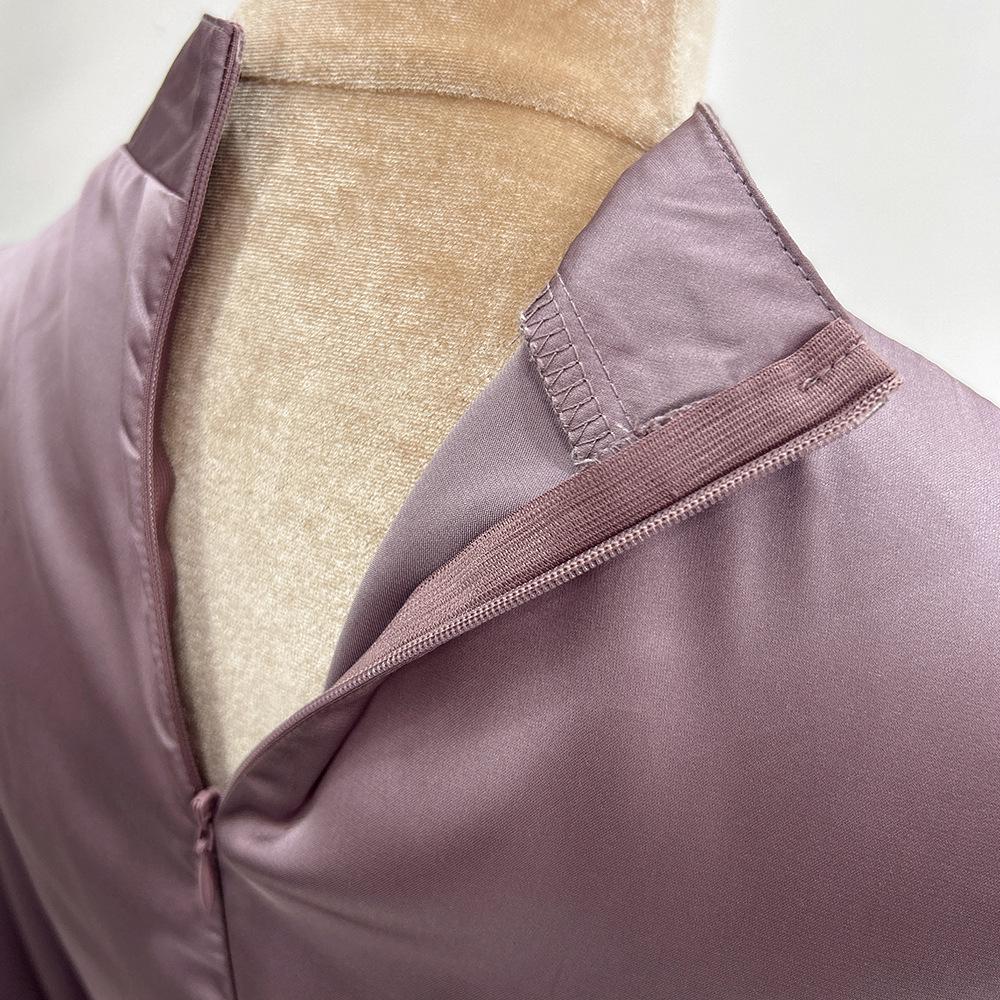 HAYA HAYA1045 Solid Color Large Robe Dress